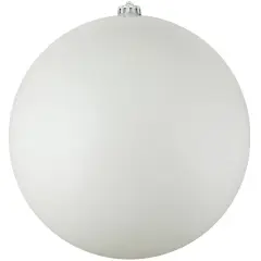 Northlight Matte White Shatterproof Christmas Ball Ornament 8" (200mm)