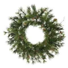 Vickerman 30in. Green 120 Tips Wreath