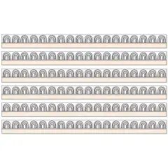 Creatively Inspired Rainbows Straight Borders, 36 Feet Per Pack, 6 Packs