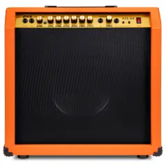 LyxPro Electric Guitar Amp, 60 Watt Portable Amplifier Sunburst