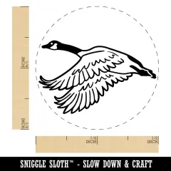 Canadian Goose Canada Self-Inking Rubber Stamp for Stamping Crafting Planners Fuchsia