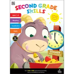 Carson Dellosa Second Grade Workbook, Reading Comprehension, Vocabulary, Math, Social Emotional Learning, and Writing Practice, Classroom or Homeschool Curriculum