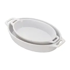 STAUB Ceramic 2-pc Oval Baking Dish Set