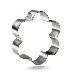 CookieCutter.Com Scallop Flower Cookie Cutter 3.75 Inch &ndash;Tin Plated Steel Cookie Cutters &ndash; Made In The USA