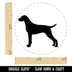 German Shorthaired Pointer Dog Solid Self-Inking Rubber Stamp for Stamping Crafting Planners Fuchsia