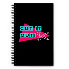 Cut it Out Spiral notebook