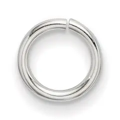 Sterling Silver 18GA Jump Rings 7.4mm - Pack of 6