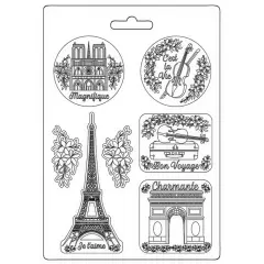 Stamperia Soft Maxi Mould A4-Oh La La - Tour Eiffel