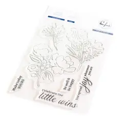 Pinkfresh Studio Clear Stamp Set 4"X6"-Lovely Blooms