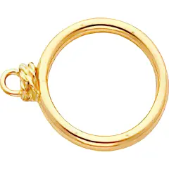 14K Gold Toggle Clasp Ring