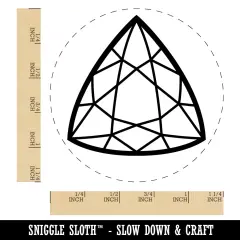 Trilliant Triangle Gem Diamond Cut Jewelry Rubber Stamp for Stamping Crafting Planners