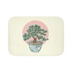 Bonsai Tree Bath Mat Yellow