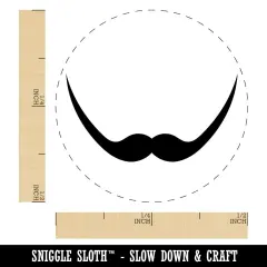 Dali Mustache Moustache Silhouette Self-Inking Rubber Stamp for Stamping Crafting Planners Green