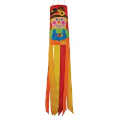 In the Breeze 5140 Scarecrow 40 Inch Windsock - Outdoor Fall Decoration