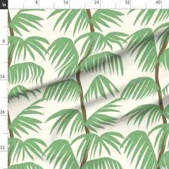 Various Fabrics by the Yard or Fat Quarter Abstract Palms Tropical Stripe Nature Minimalist Summer Vibes Large Scale Custom Printed Fabric by Spoonflower