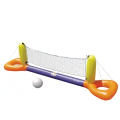 Swim Central Inflatable Orange and Yellow Splash Volleyball Game Pool Float, 11.5-Inch