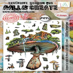 AALL And Create A6 Photopolymer Clear Stamp Set-Clifftop Fungarismo