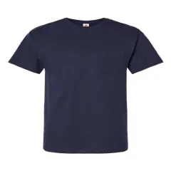 Hanes&reg; Essential-T Pocket Crew Neck Short Sleeve T-Shirt Athletic Navy