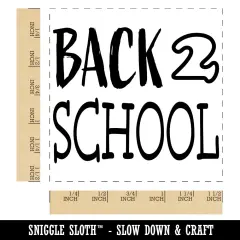 Back to School Fun Text Self-Inking Rubber Stamp Ink Stamper Black