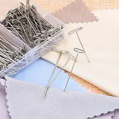 150 Pieces Steel T-pins for Blocking Knitting, Modelling and Crafts 150 Pieces (2 Inch, 1-1/2 Inch)