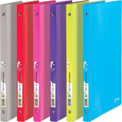 Enday Matte Bright Color Poly 3-Ring Binder Red
