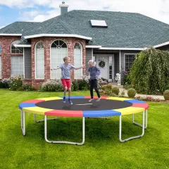 Trampoline Spring Safety Cover without Holes Multicolored