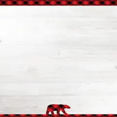 Great Papers! Black Buffalo Plaid Holiday Letterhead, Invitations and Announcements, Printer Friendly 8.5" x 11", 80PK