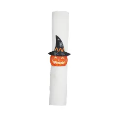 Witchy Pumpkin Halloween Napkin Ring