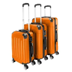 Durable 3Pcs Luggage Set ABS Trolley Spinner