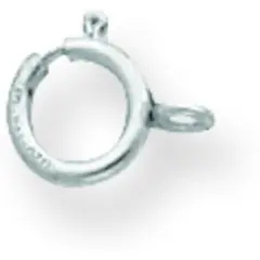 Sterling Silver Spring Ring Clasp - Pack of 12