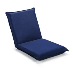 Adjustable 6 position Folding Lazy Man Sofa Chair Floor Chair Blue