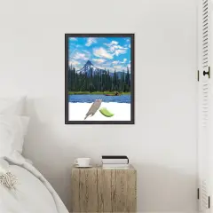 Dark Bronze Scoop Wood Picture Frame