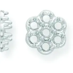 14K White Gold Cluster Setting 2.7mm (x7)