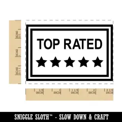 Top Rated 5 Stars Rectangle Rubber Stamp for Stamping Crafting