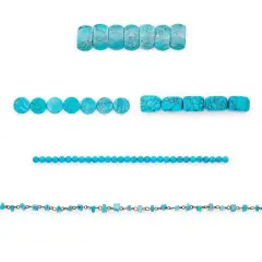 Turquoise Gemstone Bead Collection for Jewelry Making Value Pack