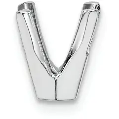 14K White Gold 4 Prong Round "V" Tapered Setting 5.5mm