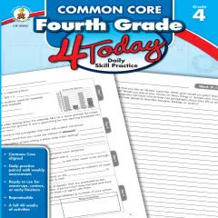Carson Dellosa Common Core 4 Today 4th Grade Workbook, 40 Weeks of Math, Language Arts, Science, and Social Studies Activities, Classroom or Homeschool Curriculum