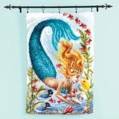HerrschnersEnchanted Mermaid Latch Hook Kit Multi