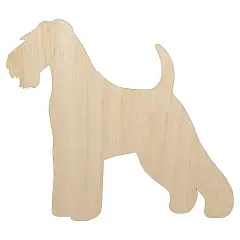 Welsh Terrier Dog Solid Unfinished Wood Shape Piece Cutout for DIY Craft Projects
