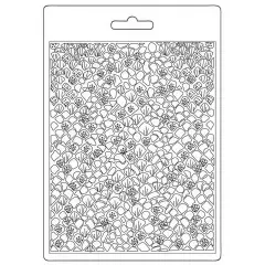 Stamperia Soft Maxi Mould A5-Songs Of The Sea Mermaid Scales