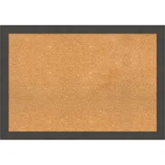Blaine Narrow Framed Corkboard, Natural Cork Blaine Light Pewter