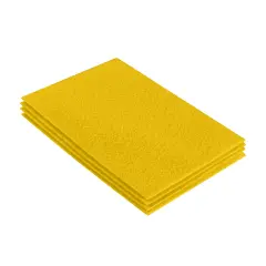 FabricLA Acrylic Felt Sheets for Crafts - Precut 9" X 12" Inches (20 cm X 30 cm) Felt Squares - Use Felt Fabric Craft Sheets for DIY, Costume, and Decoration | Yellow - 4 Pieces