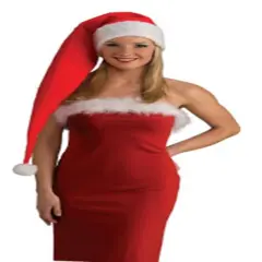 Long Felt Santa Costume Hat Adult Women