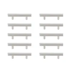 Dior 3" Center to Center Brushed Nickel Bar Pull Multipack (set of 10)