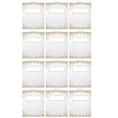 Hanging Confetti Pattern Storage/Book Bag, 10.5" x 12.5", Pack of 12
