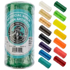 Gudebrod 70lb. 5-Ply Artificial Sinew Thread, 150yd. | Made in USA Green