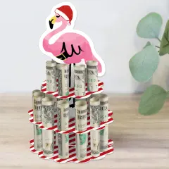 Big Dot of Happiness Flamingle Bells DIY Tropical Christmas Party Money Holder Gift Cash Cake