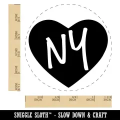 NY New York State in Heart Rubber Stamp for Stamping Crafting Planners