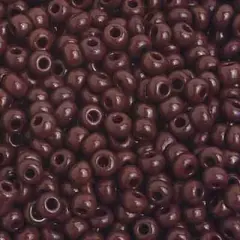 John Bead 8/0 Opaque Czech Glass Seed Beads, 500g Dark Brown