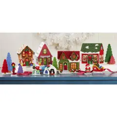 HerrschnersNorth Pole Village Plastic Canvas Kit Multi